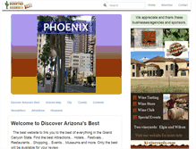 Tablet Screenshot of discoverarizonasbest.com